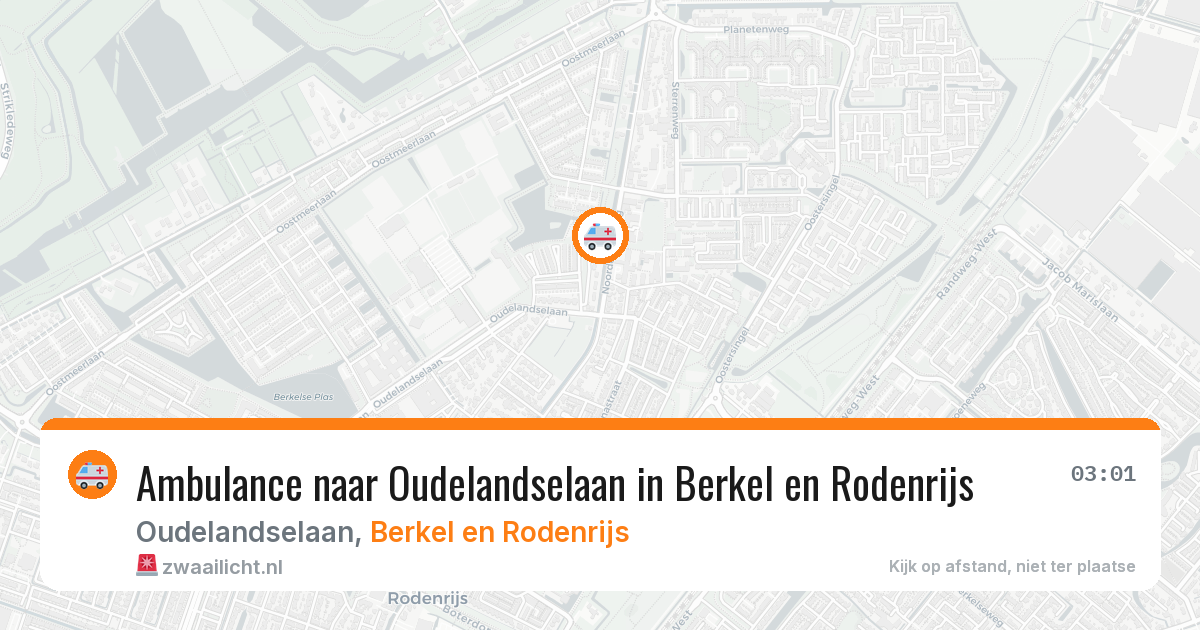 Ambulance naar Oudelandselaan in Berkel en Rodenrijs — 22 jun 2026