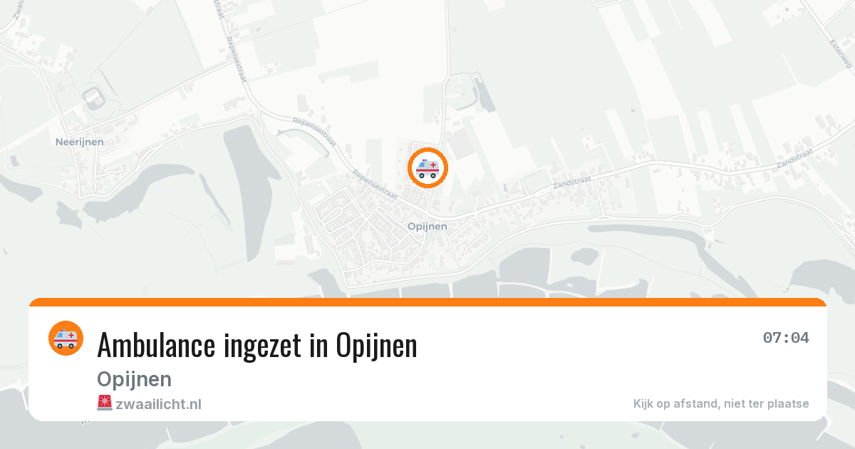 Ambulance ingezet in Opijnen — 29 jan 2026