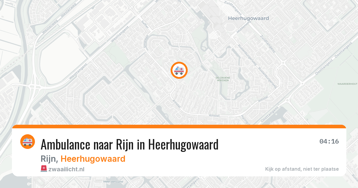 Ambulance naar Rijn in Heerhugowaard — 23 jul 2026