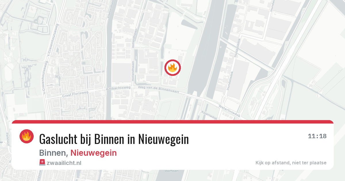 Gaslucht bij Binnen in Nieuwegein — 30 mrt 2026