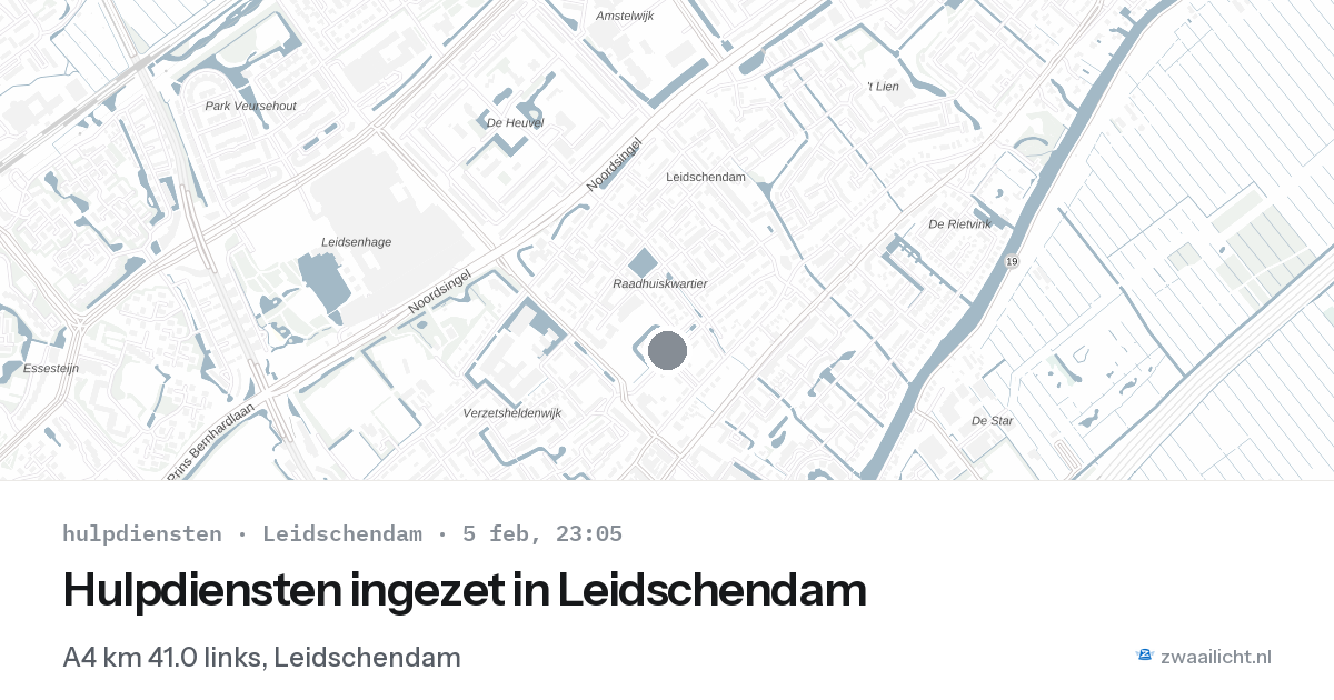 Hulpdiensten ingezet in Leidschendam — 5 feb 2026 | 🚨 Zwaailicht.nl