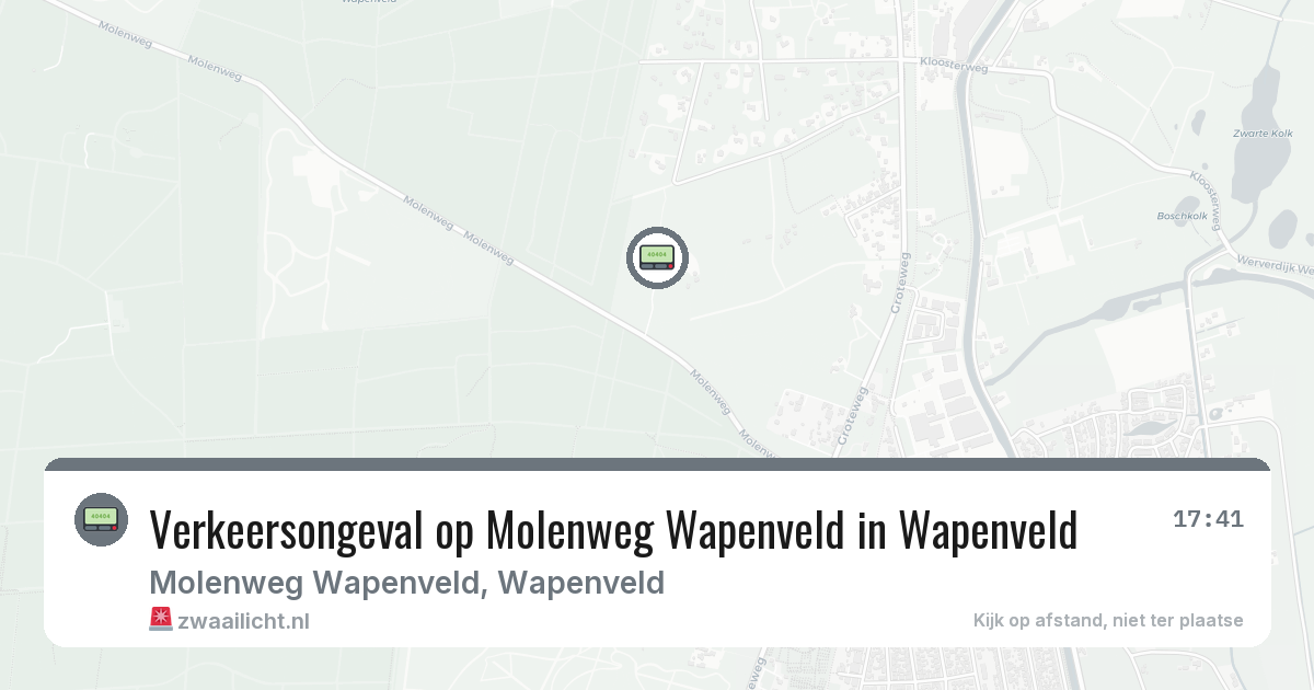 Verkeersongeval op Molenweg Wapenveld in Wapenveld — 2 jul 2026