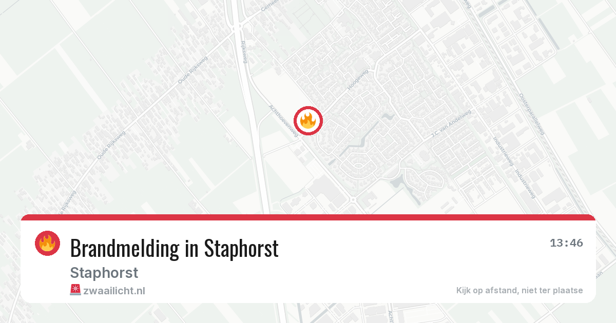 Brandmelding in Staphorst — 29 apr 2026
