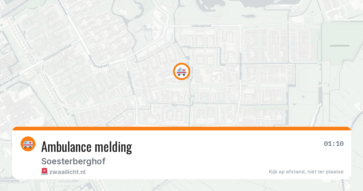 Ambulance melding — 3 jul 2026