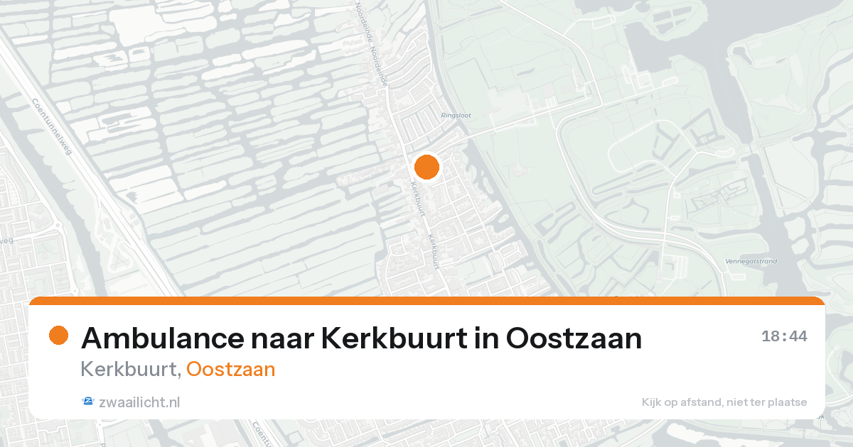 Ambulance naar Kerkbuurt in Oostzaan — 23 aug 2026