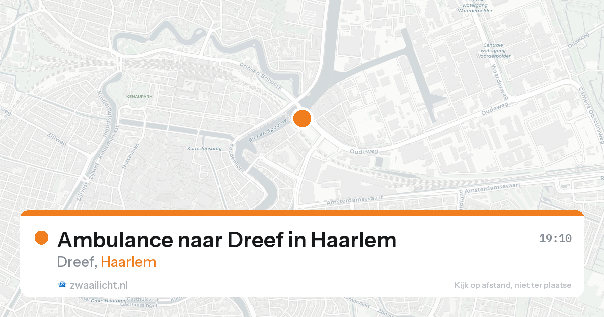 Ambulance naar Dreef in Haarlem — 21 aug 2026