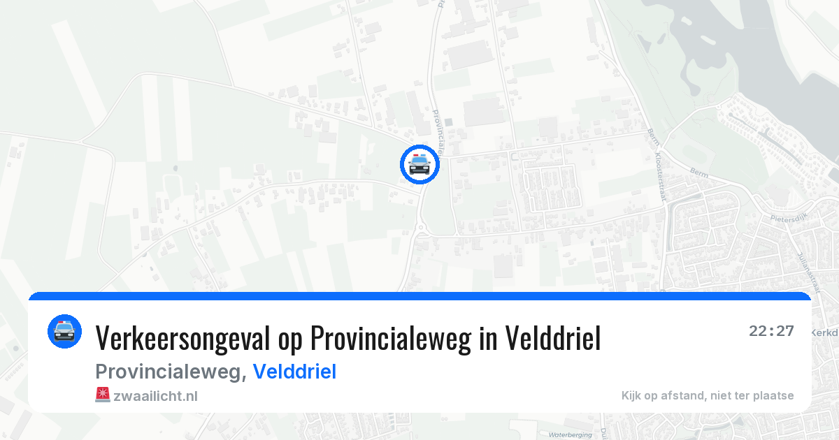 Verkeersongeval op Provincialeweg in Velddriel — 2 jul 2026