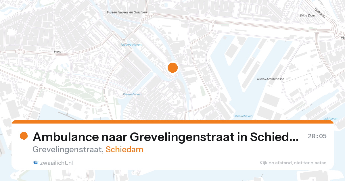 Ambulance naar Grevelingenstraat in Schiedam — 28 aug 2026
