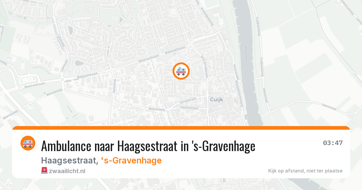 Ambulance naar Haagsestraat in 's-Gravenhage — 30 mrt 2026