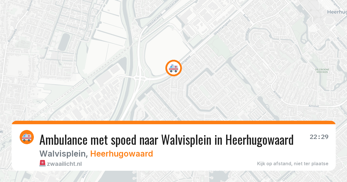 Ambulance met spoed naar Walvisplein in Heerhugowaard — 30 mrt 2026