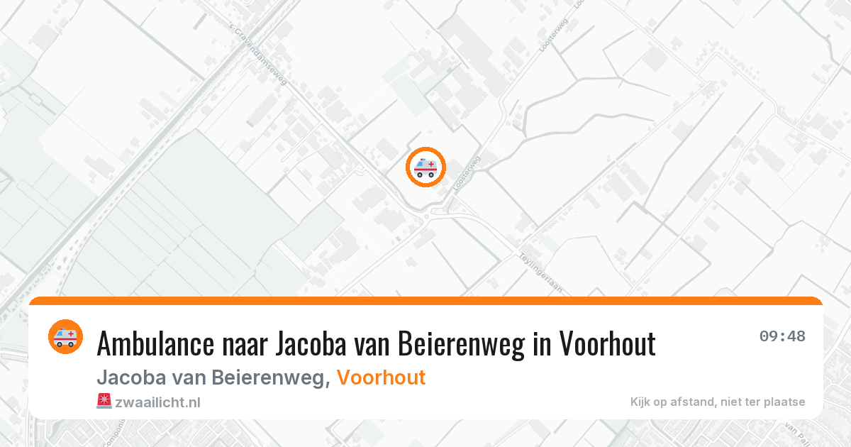 Ambulance naar Jacoba van Beierenweg in Voorhout — 19 jun 2026
