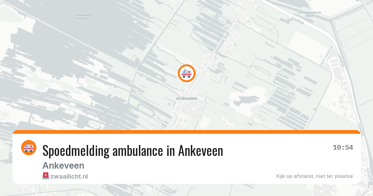 Spoedmelding ambulance in Ankeveen — 14 mrt 2026