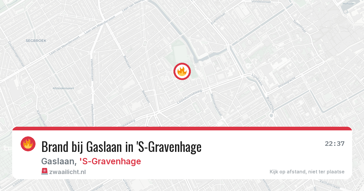 Brand bij Gaslaan in 'S-Gravenhage — 26 mei 2026