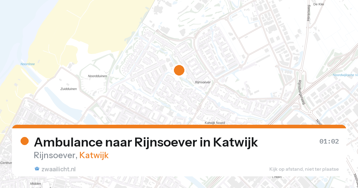 Ambulance naar Rijnsoever in Katwijk — 3 mrt 2026