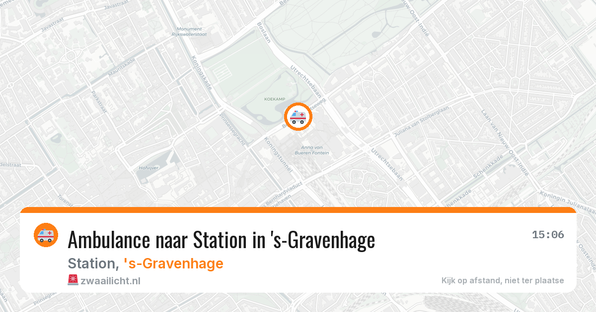 Ambulance naar Station in 's-Gravenhage — 19 jun 2026