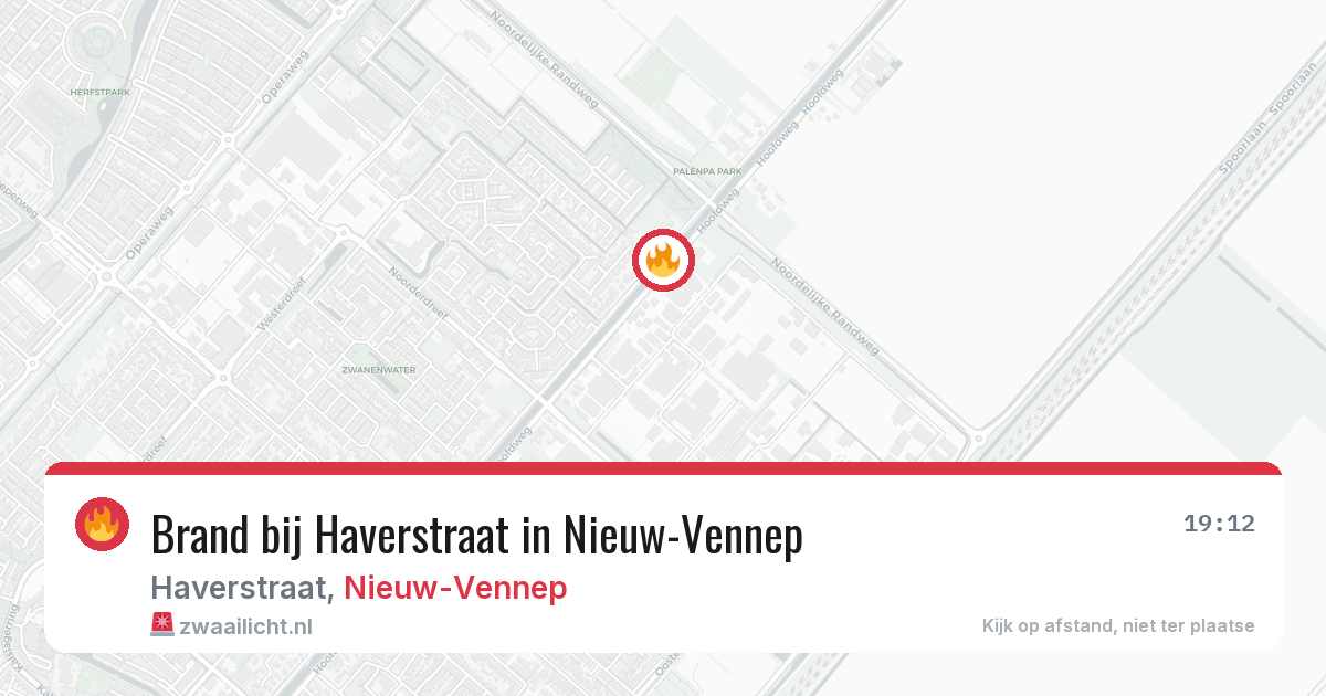 Brand bij Haverstraat in Nieuw-Vennep — 16 jun 2026