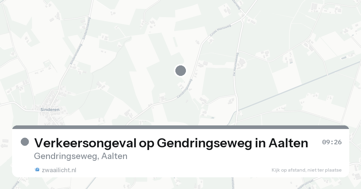 Verkeersongeval op Gendringseweg in Aalten — 8 feb 2026