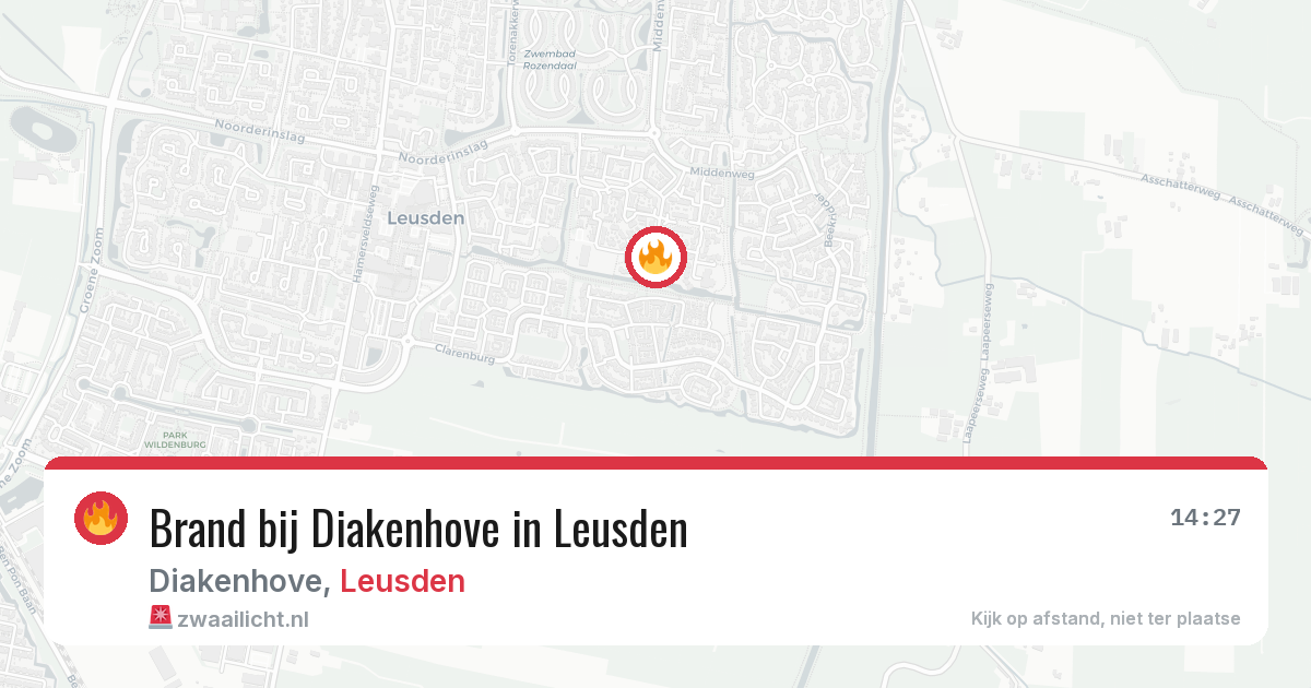 Brand bij Diakenhove in Leusden — 16 jun 2026