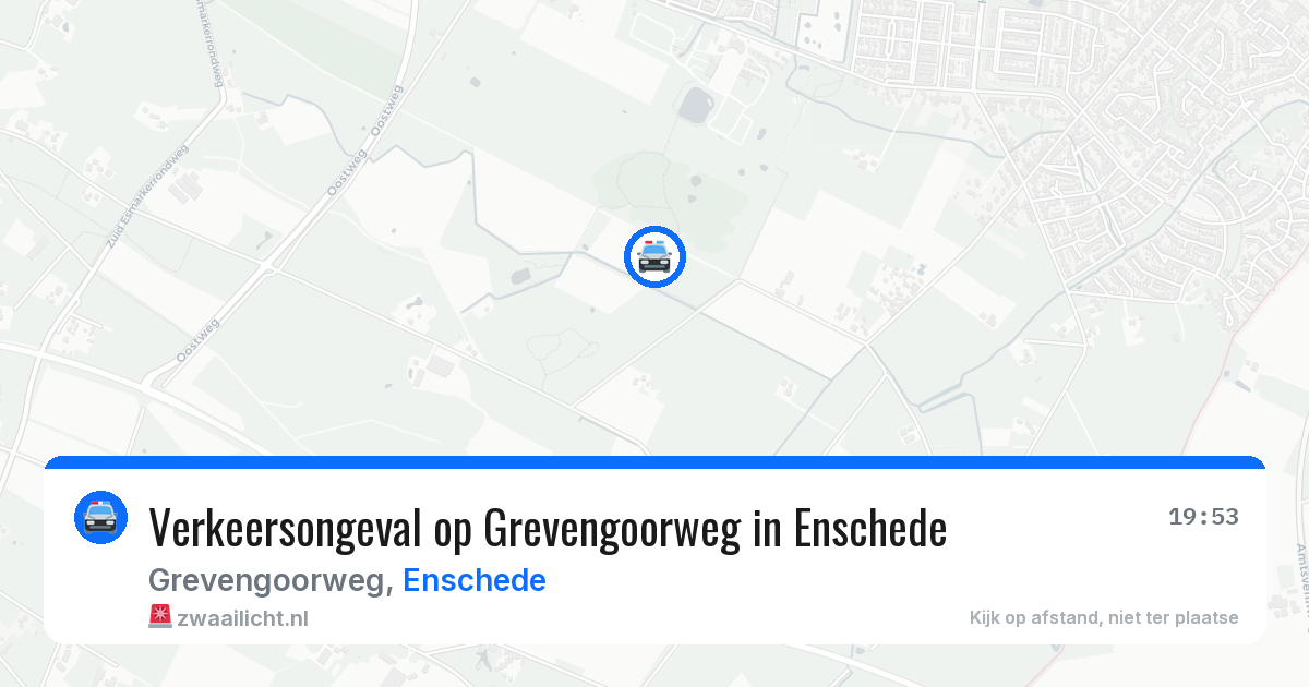 Verkeersongeval op Grevengoorweg in Enschede — 28 jul 2026