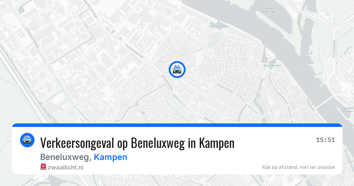 Verkeersongeval op Beneluxweg in Kampen — 9 jun 2026