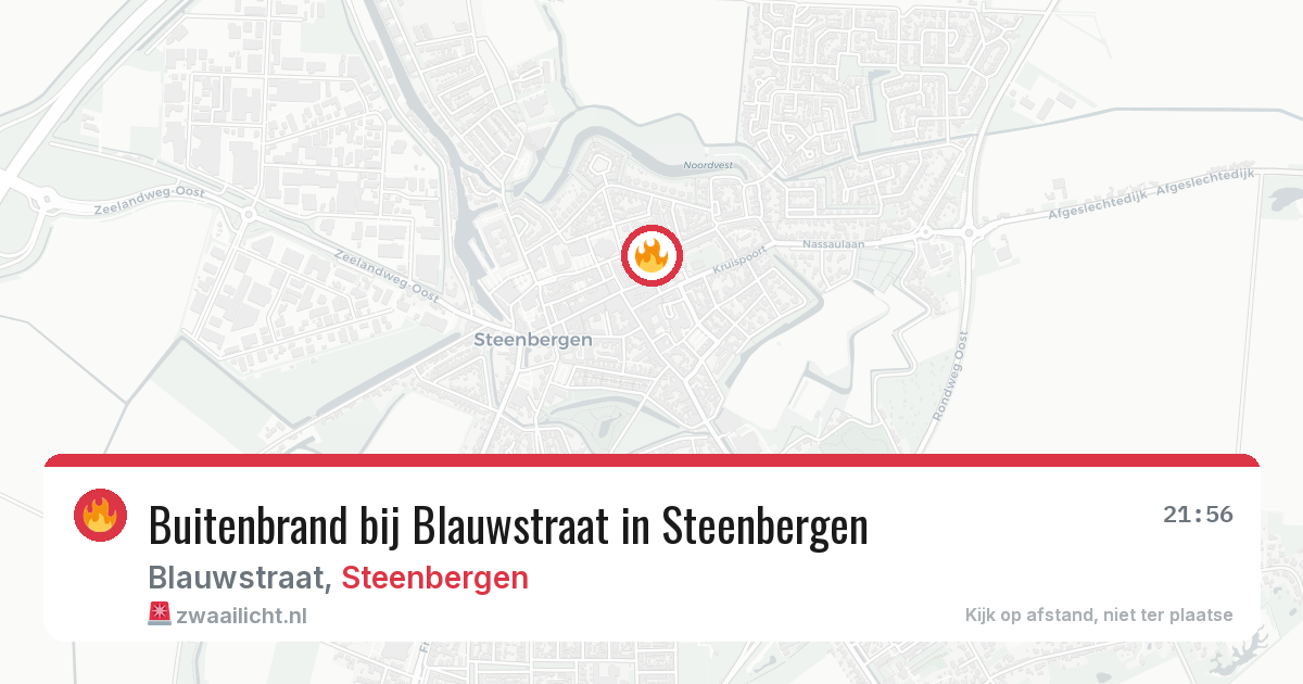 Buitenbrand bij Blauwstraat in Steenbergen — 27 apr 2026