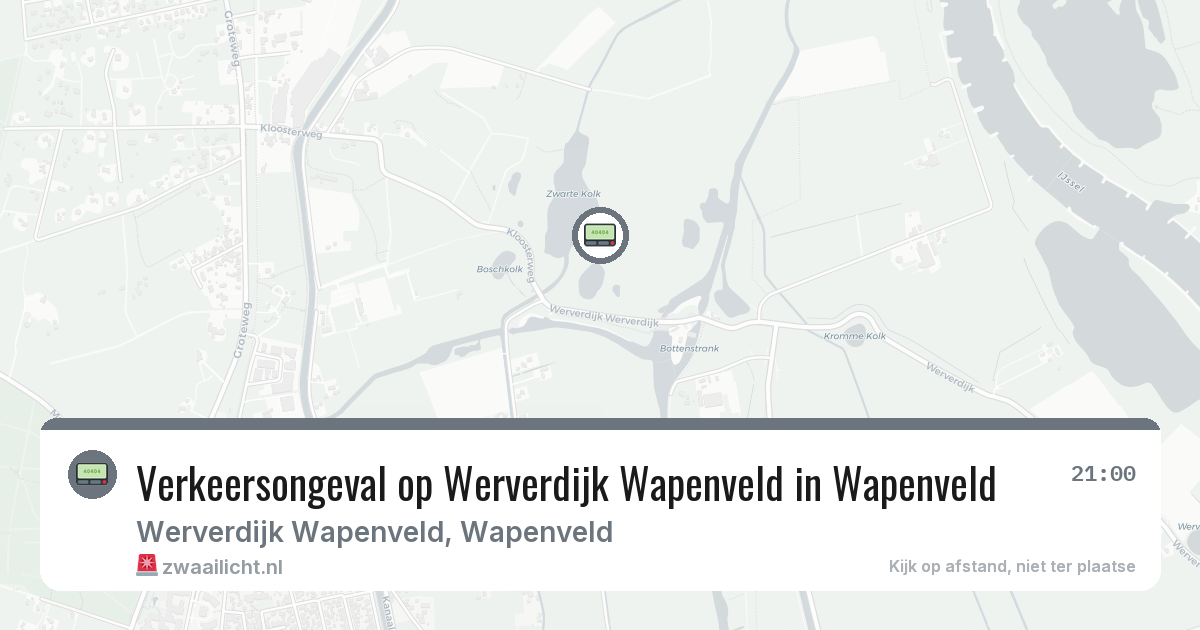 Verkeersongeval op Werverdijk Wapenveld in Wapenveld — 28 jul 2026