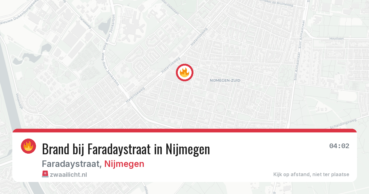 Brand bij Faradaystraat in Nijmegen — 2 jul 2026