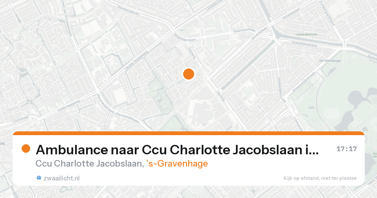 Ambulance naar Ccu Charlotte Jacobslaan in 's-Gravenhage — 30 jan 2026
