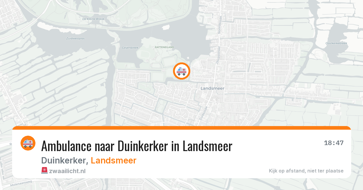 Ambulance naar Duinkerker in Landsmeer — 23 jul 2026