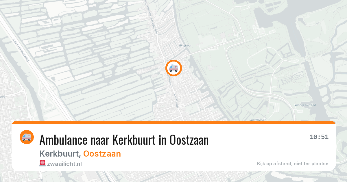 Ambulance naar Kerkbuurt in Oostzaan — 9 aug 2026