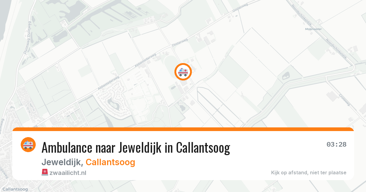Ambulance naar Jeweldijk in Callantsoog — 29 jun 2026