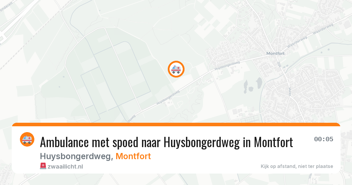 Ambulance met spoed naar Huysbongerdweg in Montfort — 6 mei 2026