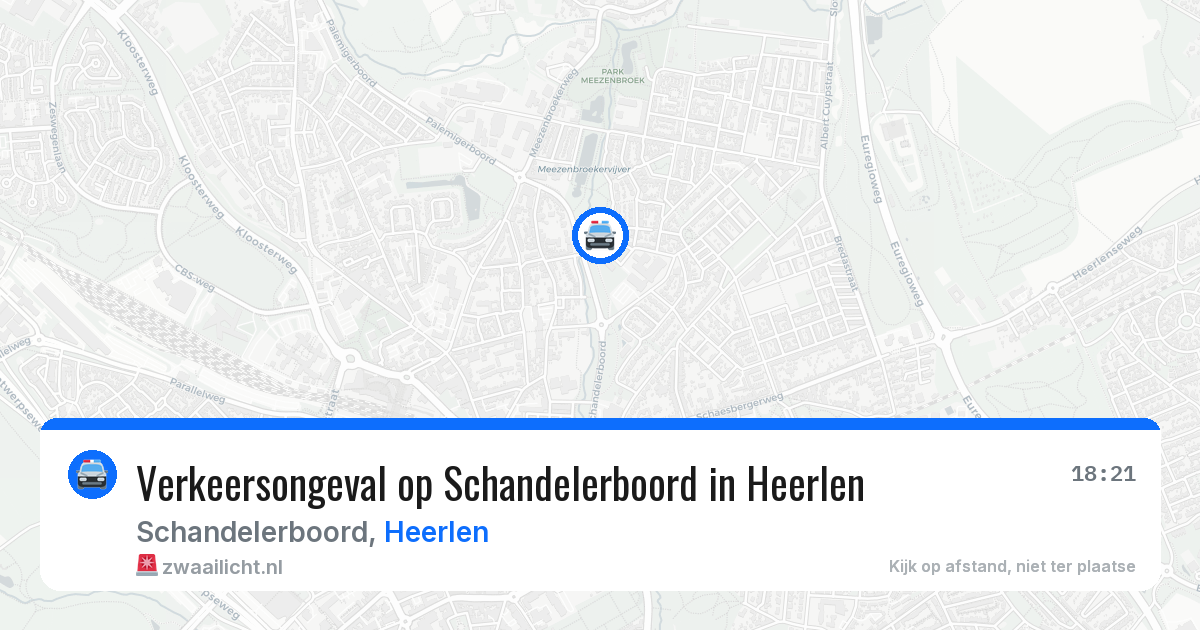 Verkeersongeval op Schandelerboord in Heerlen — 11 apr 2026