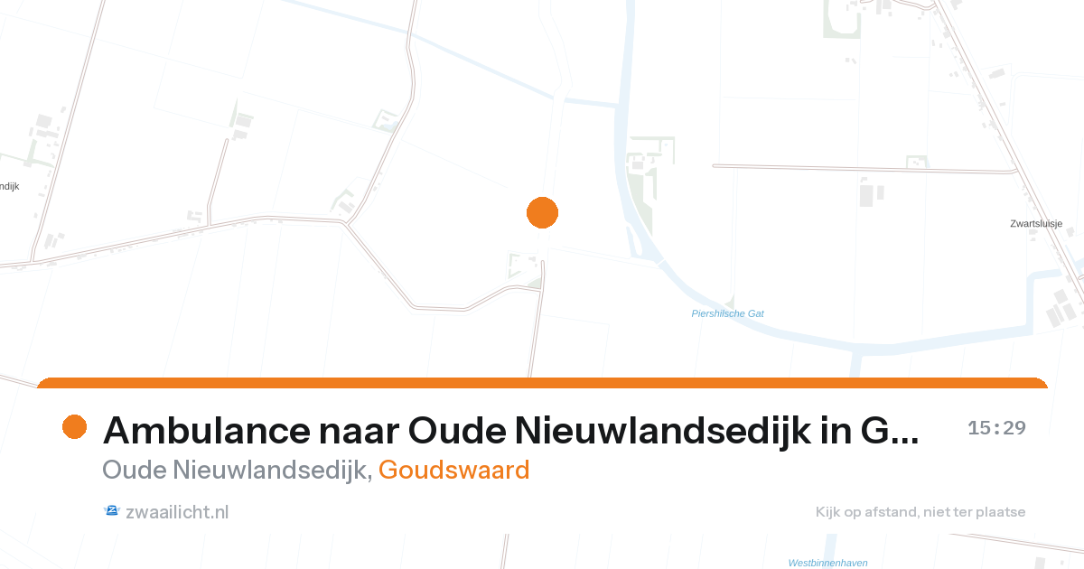 Ambulance naar Oude Nieuwlandsedijk in Goudswaard — 6 apr 2026