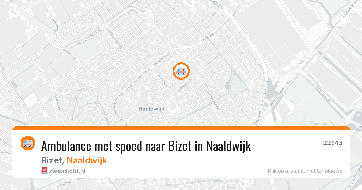 Ambulance met spoed naar Bizet in Naaldwijk — 27 jun 2026