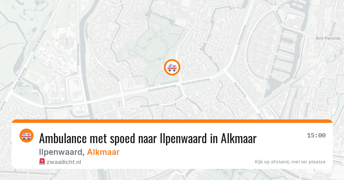 Ambulance met spoed naar Ilpenwaard in Alkmaar — 19 jun 2026