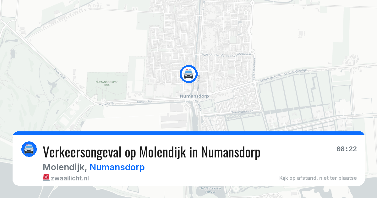 Verkeersongeval op Molendijk in Numansdorp — 17 jan 2026