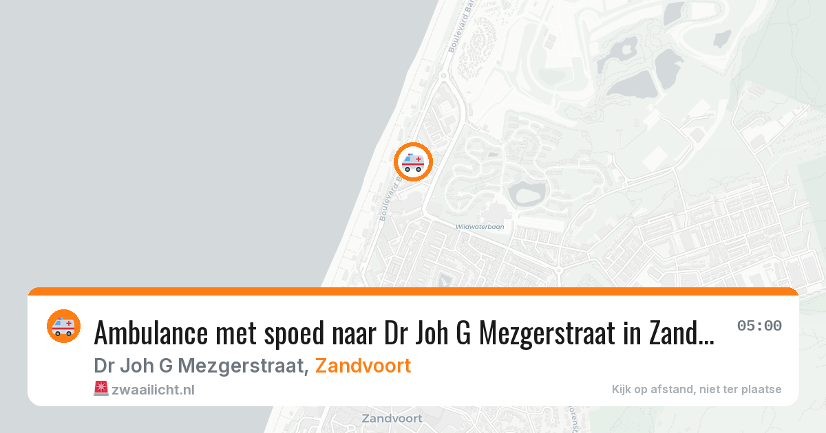 Ambulance met spoed naar Dr Joh G Mezgerstraat in Zandvoort — 8 apr 2026