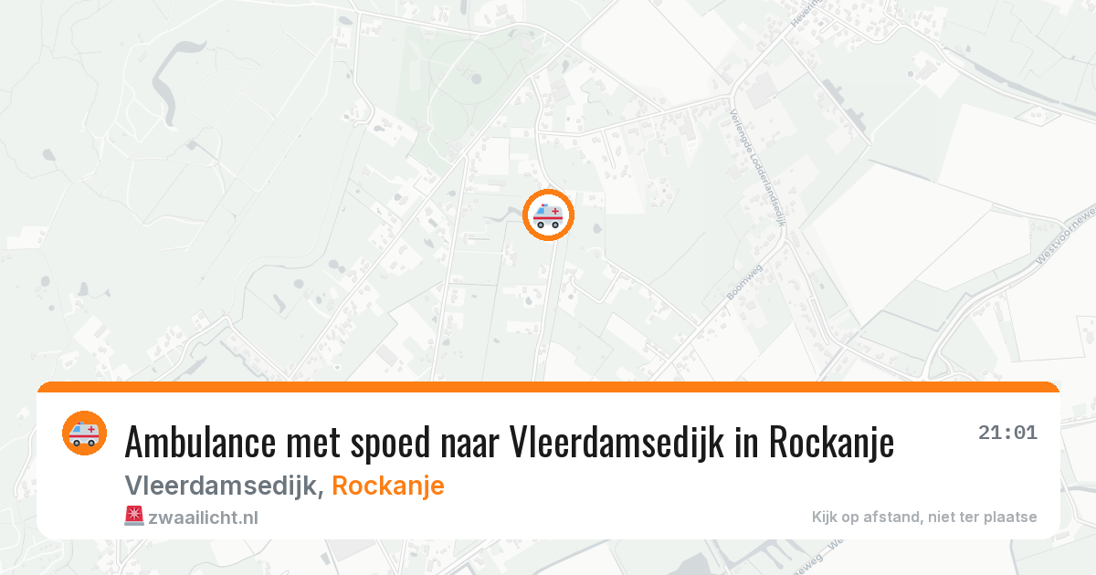 Ambulance met spoed naar Vleerdamsedijk in Rockanje — 8 jun 2026
