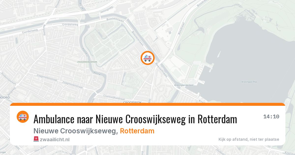 Ambulance naar Nieuwe Crooswijkseweg in Rotterdam — 25 apr 2026
