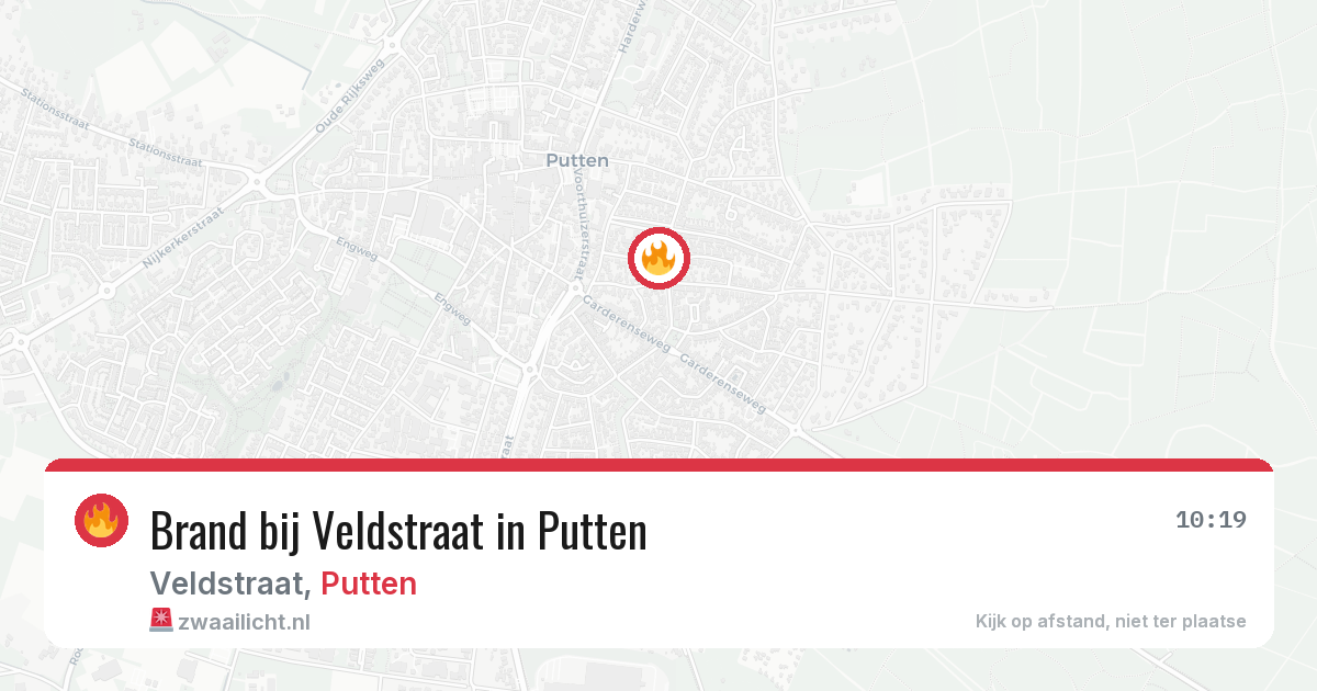 Brand bij Veldstraat in Putten — 25 jun 2026