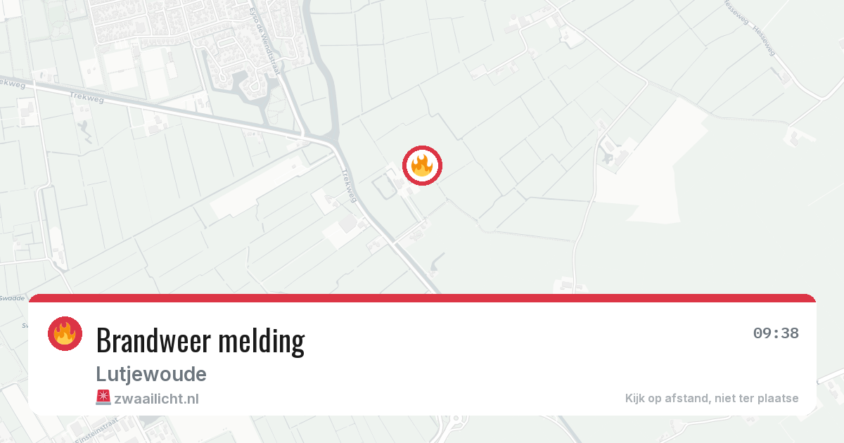 Brandweer melding — 20 mei 2026