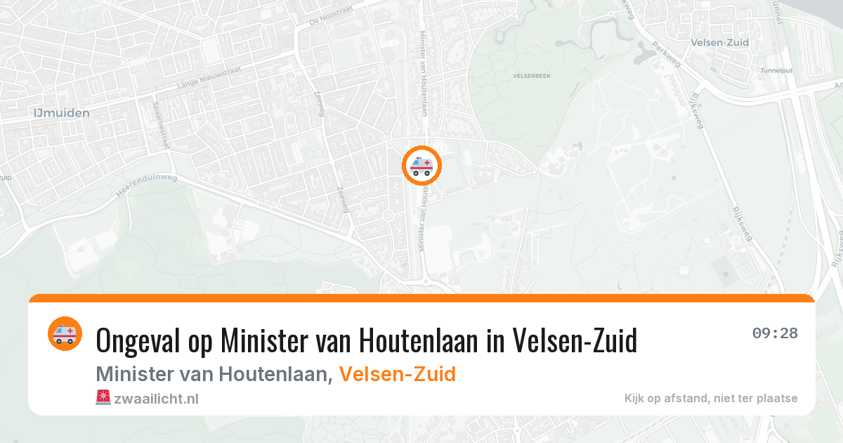 Ongeval op Minister van Houtenlaan in Velsen-Zuid — 5 mei 2026