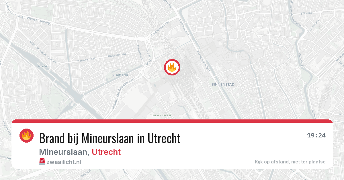 Brand bij Mineurslaan in Utrecht — 17 jul 2026