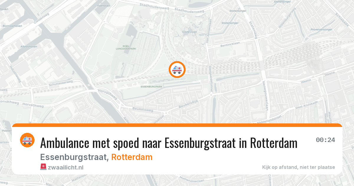 Ambulance met spoed naar Essenburgstraat in Rotterdam — 3 apr 2026