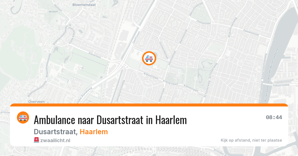 Ambulance naar Dusartstraat in Haarlem — 26 feb 2026