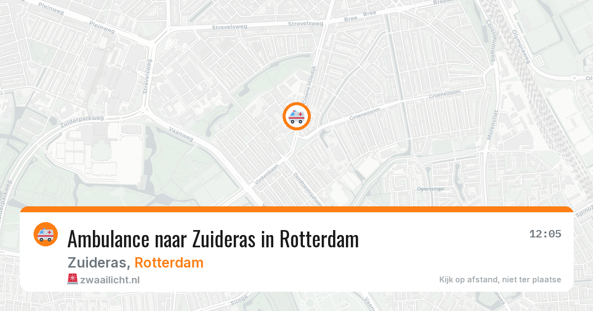 Ambulance naar Zuideras in Rotterdam — 8 feb 2026