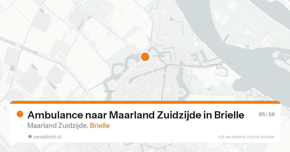 Ambulance naar Maarland Zuidzijde in Brielle — 26 aug 2026