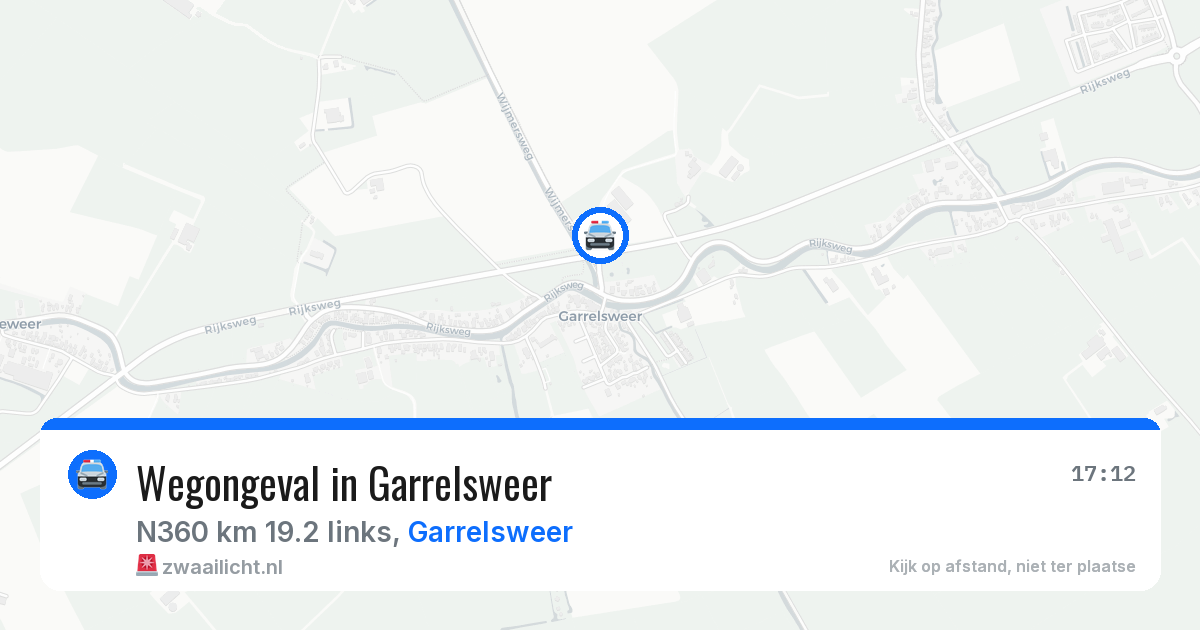 Wegongeval in Garrelsweer — 1 jul 2026
