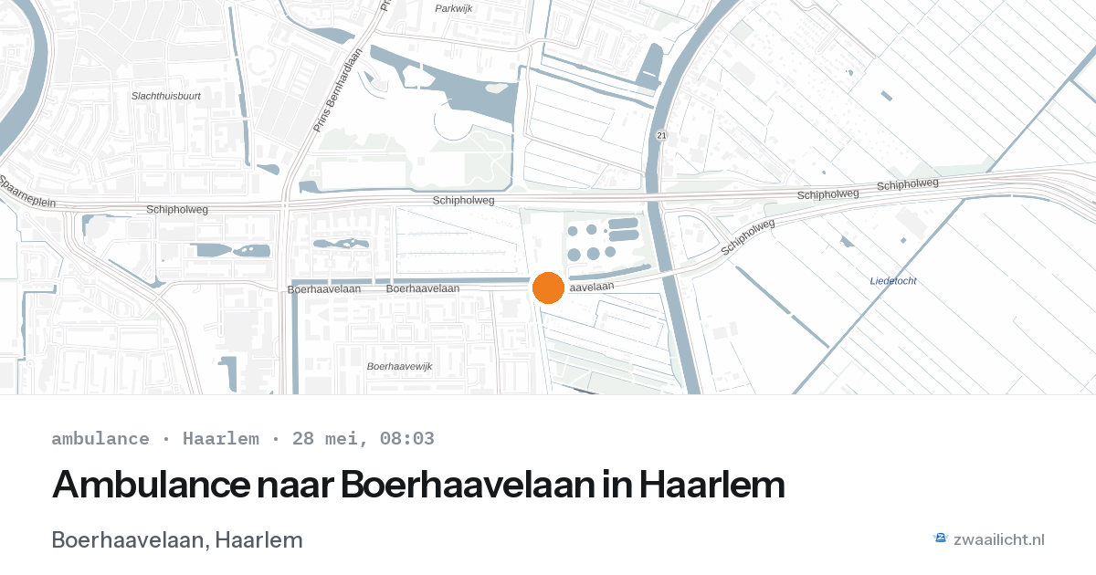 Ambulance naar Boerhaavelaan in Haarlem — 28 mei 2026
